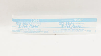 BD 305901 Safety Glide Injection Ndle. 25G x 5/8